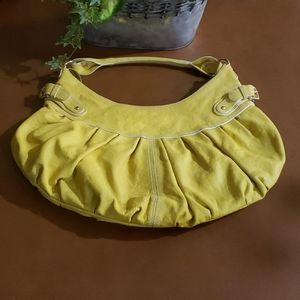 Via Spiga Yellow Hobo Leather Handbag